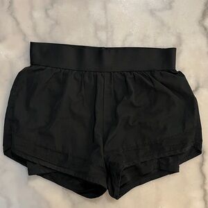 Sleek Black Women's Athletic Shorts